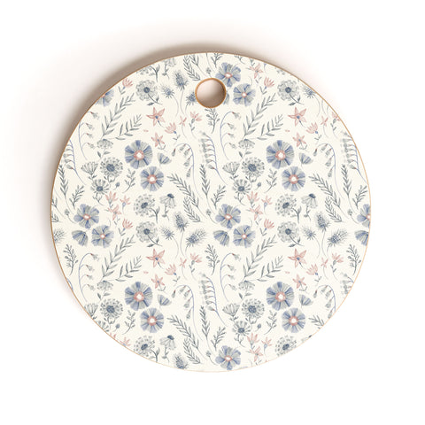 Pimlada Phuapradit Frozen Foliage Cutting Board Round