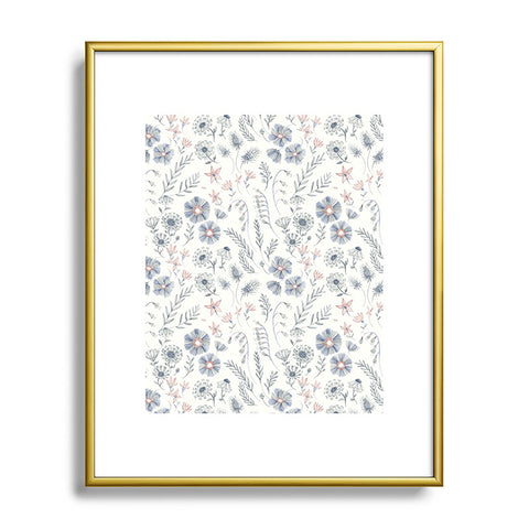 Pimlada Phuapradit Frozen Foliage Metal Framed Art Print