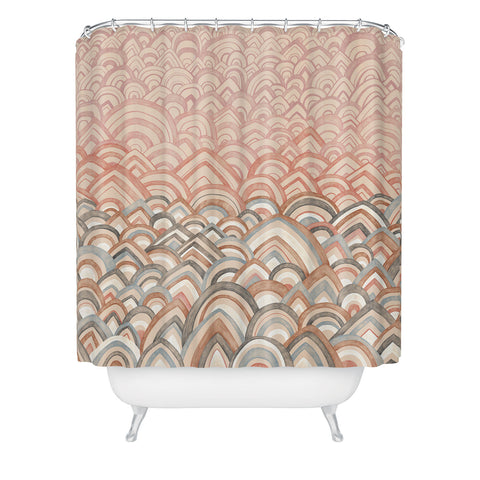 Pimlada Phuapradit Geo Mountain Shower Curtain