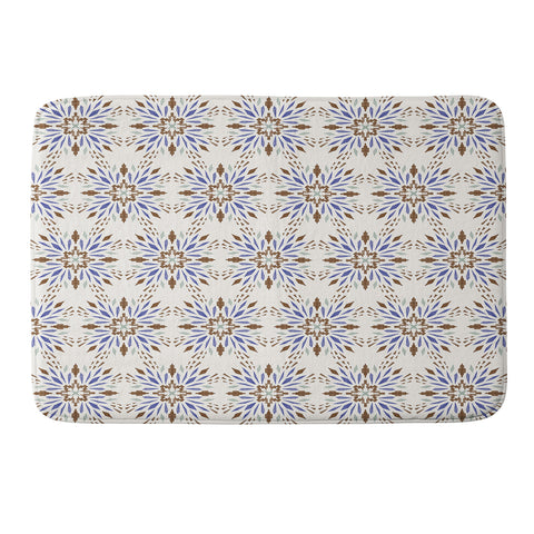 Pimlada Phuapradit Geo Star Tiles Memory Foam Bath Mat