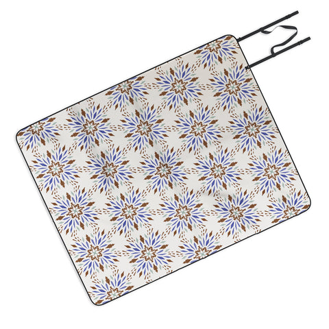 Pimlada Phuapradit Geo Star Tiles Picnic Blanket