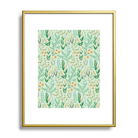 Pimlada Phuapradit Green garden 02 Metal Framed Art Print