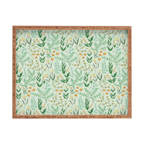 Pimlada Phuapradit Green garden 02 Rectangular Tray