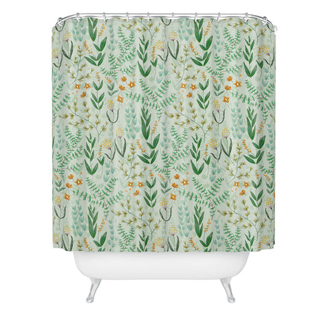 Pimlada Phuapradit Green garden 02 Shower Curtain