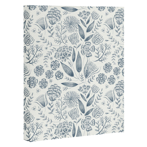 Pimlada Phuapradit Grey Leaf Art Canvas