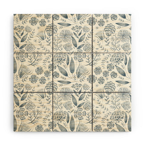 Pimlada Phuapradit Grey Leaf Wood Wall Mural