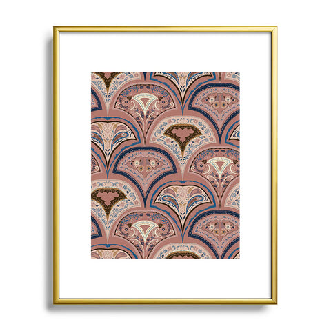 Pimlada Phuapradit Half drop shell shapes Metal Framed Art Print
