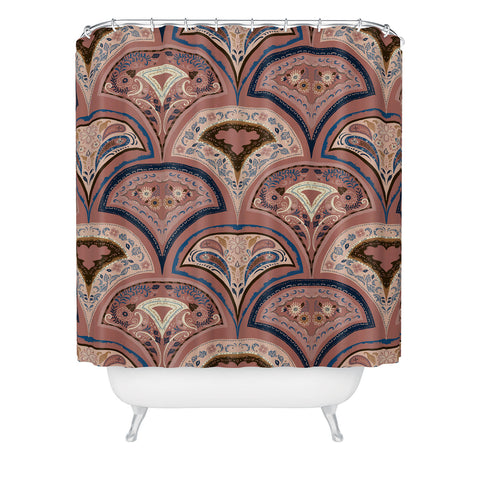 Pimlada Phuapradit Half drop shell shapes Shower Curtain