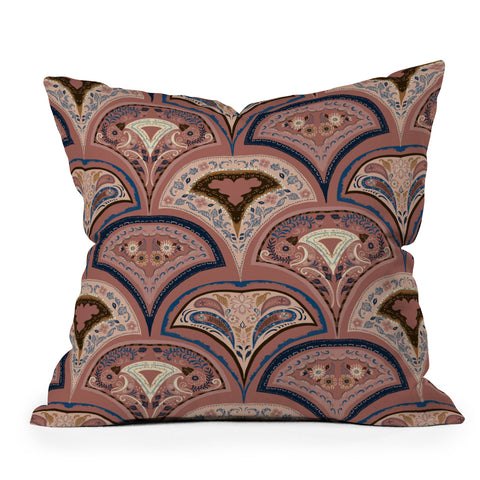 Pimlada Phuapradit Half drop shell shapes Throw Pillow