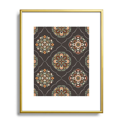 Pimlada Phuapradit Ivy Mandalas Metal Framed Art Print