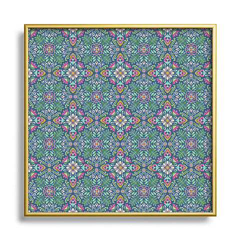Pimlada Phuapradit Jungle Gems Metal Square Framed Art Print