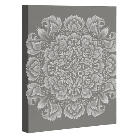 Pimlada Phuapradit Lace Doily drawing Grey Art Canvas