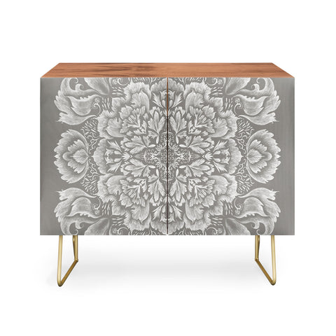 Pimlada Phuapradit Lace Doily drawing Grey Credenza