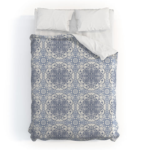 Pimlada Phuapradit Lace Mandala 1 Duvet Cover