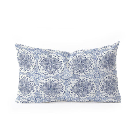 Pimlada Phuapradit Lace Mandala 1 Oblong Throw Pillow