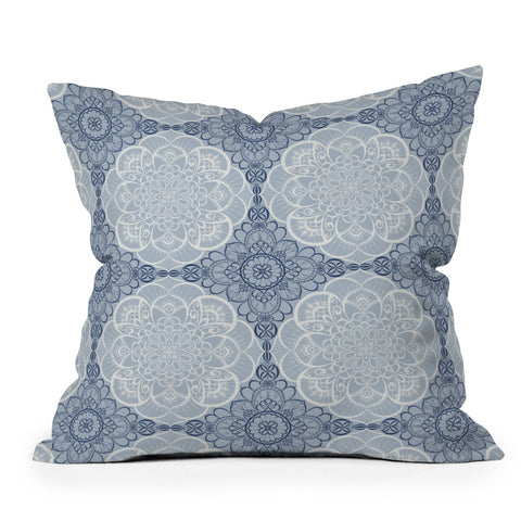 Pimlada Phuapradit Lace mandala 3 Throw Pillow