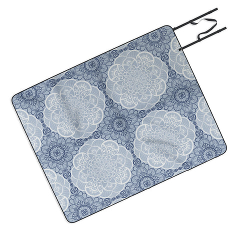 Pimlada Phuapradit Lace mandala 3 Picnic Blanket