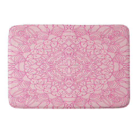 Pimlada Phuapradit Line art Mandala 1 Memory Foam Bath Mat