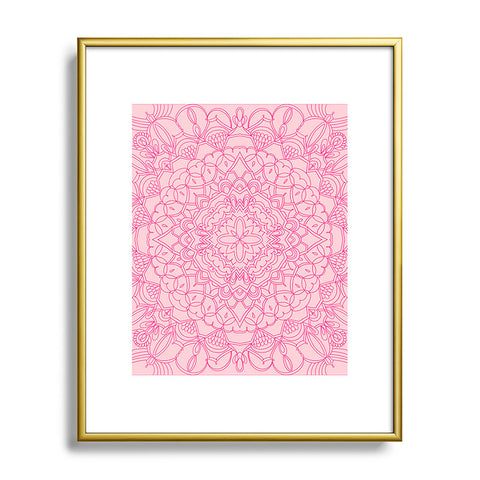 Pimlada Phuapradit Line art Mandala 1 Metal Framed Art Print