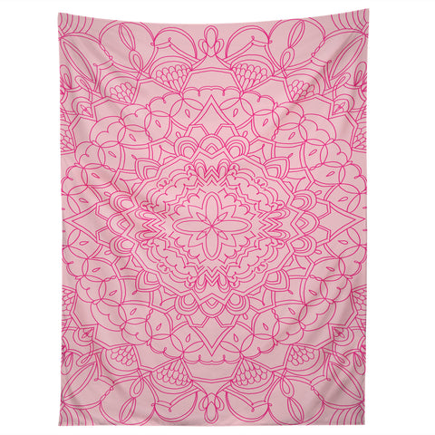 Pimlada Phuapradit Line art Mandala 1 Tapestry