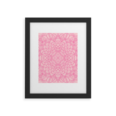 Pimlada Phuapradit Line art Mandala 1 Framed Art Print