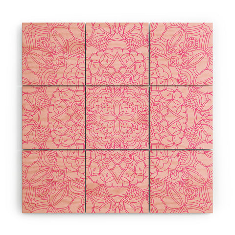 Pimlada Phuapradit Line art Mandala 1 Wood Wall Mural