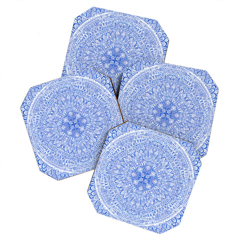 Pimlada Phuapradit Line art Mandala 2 Coaster Set