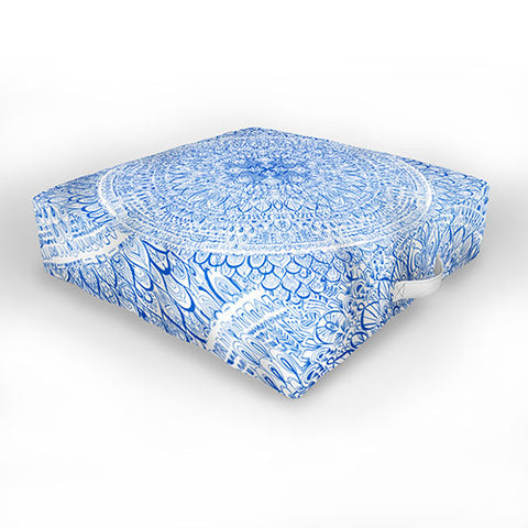 Pimlada Phuapradit Line art Mandala 2 Outdoor Floor Cushion