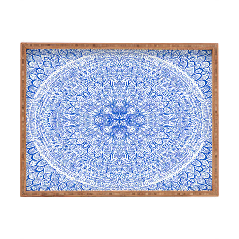 Pimlada Phuapradit Line art Mandala 2 Rectangular Tray