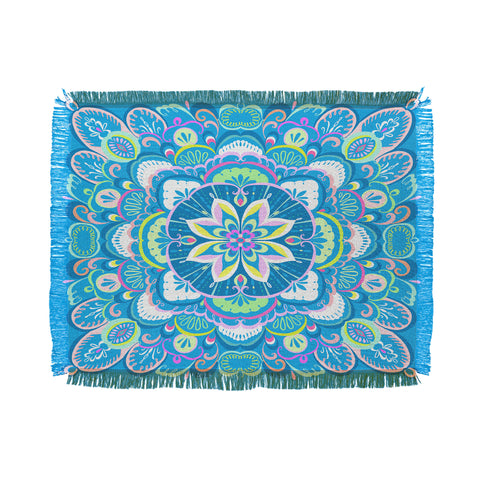 Pimlada Phuapradit Mandala 03 Throw Blanket
