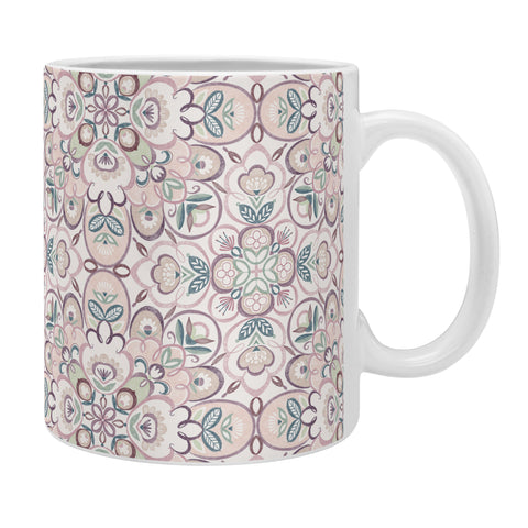 Pimlada Phuapradit Mandala Floral tile Coffee Mug