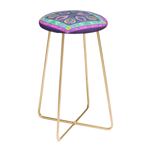 Pimlada Phuapradit Mandala flower Counter Stool