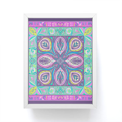 Pimlada Phuapradit Mandala flower Framed Mini Art Print