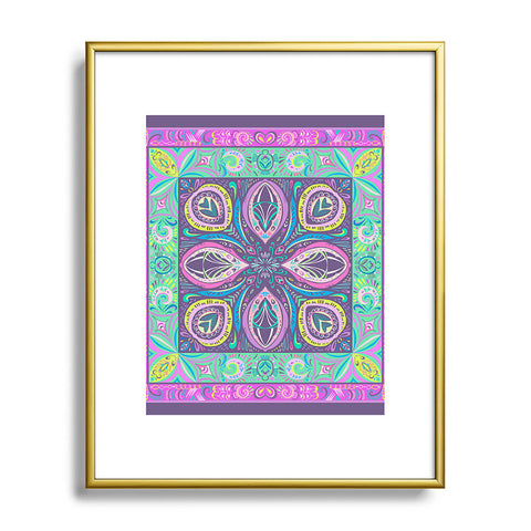 Pimlada Phuapradit Mandala flower Metal Framed Art Print