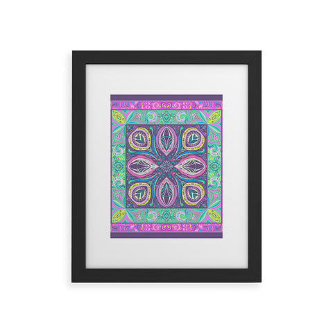 Pimlada Phuapradit Mandala flower Framed Art Print