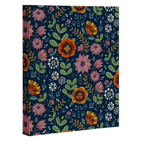 Pimlada Phuapradit midnight bloom 1 Art Canvas