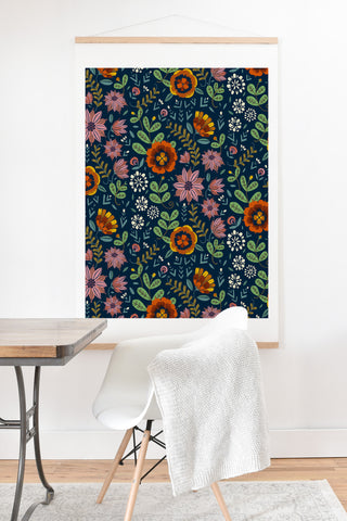 Pimlada Phuapradit midnight bloom 1 Art Print And Hanger