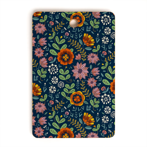 Pimlada Phuapradit midnight bloom 1 Cutting Board Rectangle