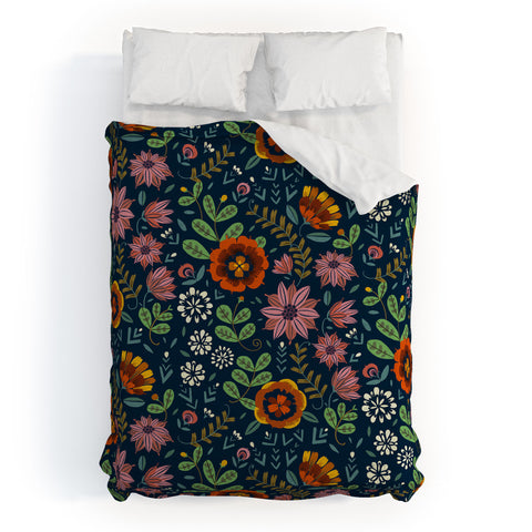 Pimlada Phuapradit midnight bloom 1 Duvet Cover