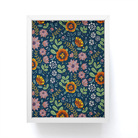 Pimlada Phuapradit midnight bloom 1 Framed Mini Art Print