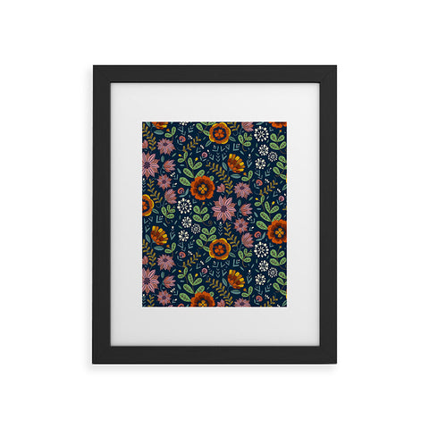 Pimlada Phuapradit midnight bloom 1 Framed Art Print
