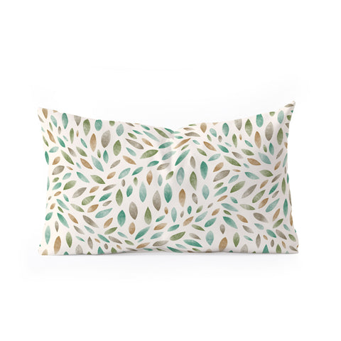 Pimlada Phuapradit Mini Leaves 2 Oblong Throw Pillow