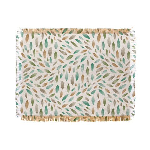 Pimlada Phuapradit Mini Leaves 2 Throw Blanket