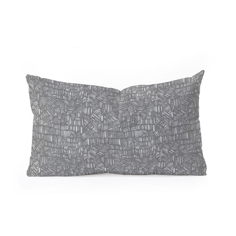 Pimlada Phuapradit mini line work Oblong Throw Pillow