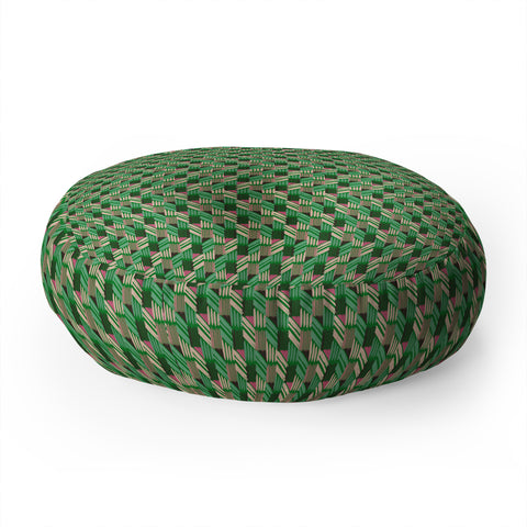 Pimlada Phuapradit Mini weave 2 Floor Pillow Round