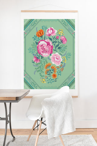 Pimlada Phuapradit Mint Roses Art Print And Hanger