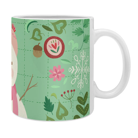 Pimlada Phuapradit Mint Snowman Coffee Mug