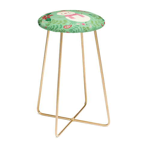 Pimlada Phuapradit Mint Snowman Counter Stool