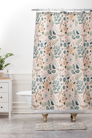 Pimlada Phuapradit Monstera Obliqua Shower Curtain And Mat