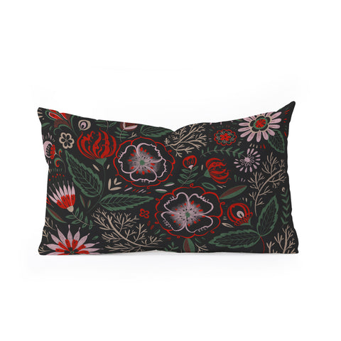 Pimlada Phuapradit Mystic Floral 1 Oblong Throw Pillow